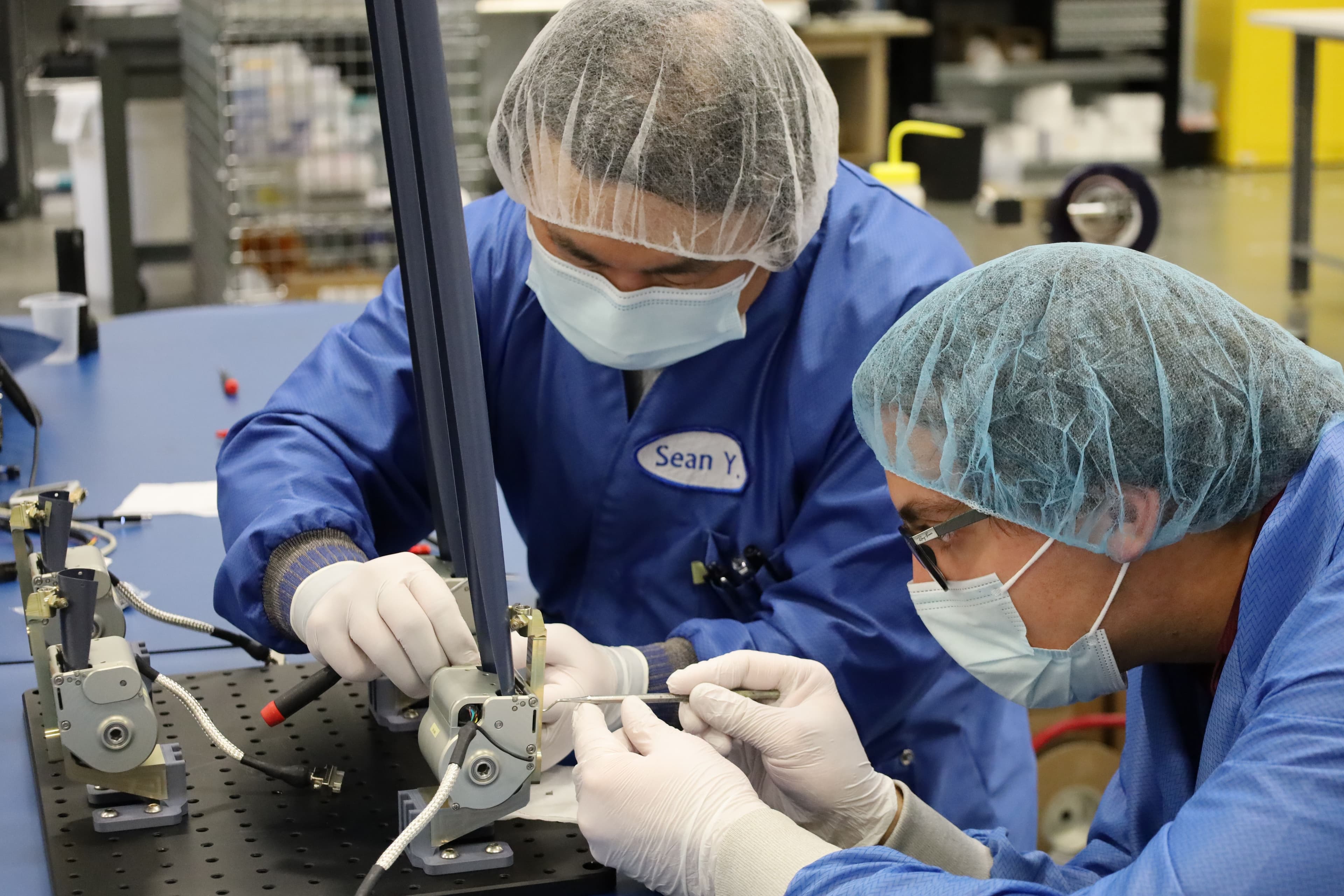 MMA Space team working in the lab